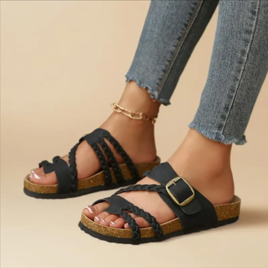 2026 Neue Retro-Orthopädiesandalen für Damen (geflochten)