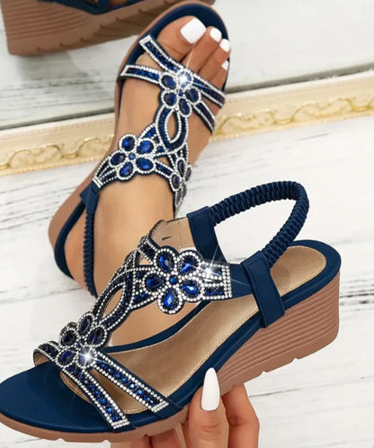 🌸 Orthopädische Sommer-Sandalen – Strass, Bequem & Trendy – 49% Rabatt 🔥