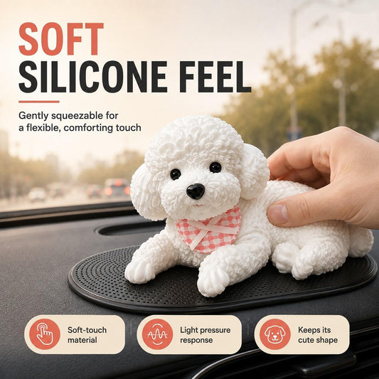 🧸 Realistischer Teddybär-Squishy – Niedliche Deko zum Stressabbau für Auto & Wohnraum