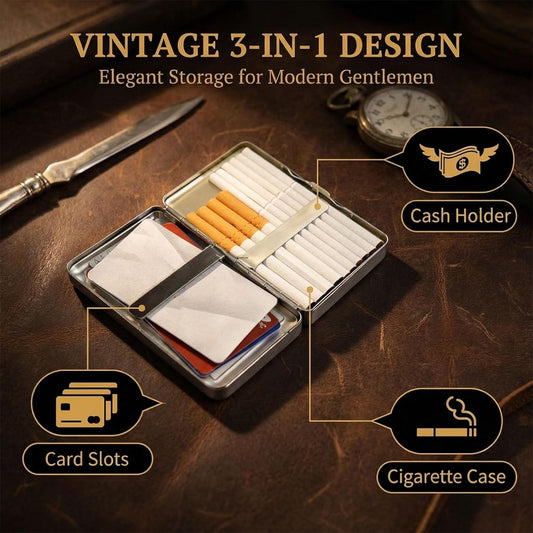 💳✨Vintage 3-in-1-Halter für Karten & Bargeld