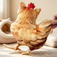 🐱🐔 Lustiges Katzen Huhn Kissen Deko 2026 ✨