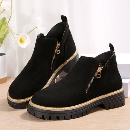 🔥 2026 Damen Kurzstiefel – Orthopädisch & Chunky Heel 🥾