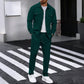 ⏰ Herren-Set aus Button-Down-Jacke und Hose aus Waben-Mesh – Lässige Passform, atmungsaktives Material und stylischer Alltagslook 👕👖