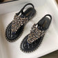 💎 2026 Damen Römer-Sandalen – Orthopädisch & Perlen-Style 👡