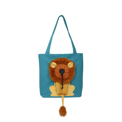 🦁 Niedliche Tragetasche für Haustiere mit Löwenkopf – lassen Sie Ihren kleinen Freund stilvoll reisen❤️
