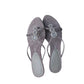 Luxuriöse, bestickte Sandalen im britischen königlichen Stil