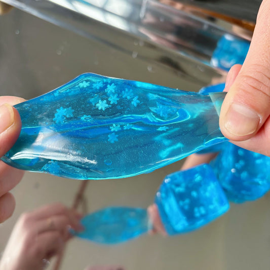 💙 Eiswürfel Squishy zum Stressabbau