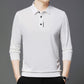 2025 Elegantes Herren-Langarm-Poloshirt