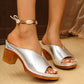 2025 Orthopädische High Heel Sandalen mit Blockabsatz