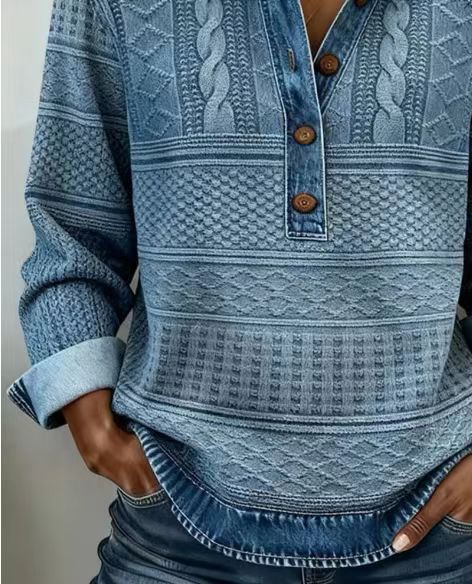 【🔥 Der heutige Super-Tiefpreis】Stylische Bluse mit Knöpfen und klassischem Kragen