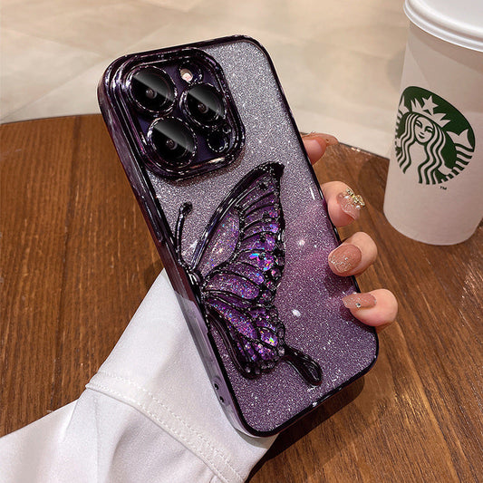 🦋✨ Schmetterlingshülle mit Glitzer & Stoßschutz