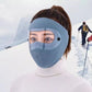 Winter-Windschutz-Gesichtsmaske – Warme Fleece-Maske mit Visier für Radfahren & Outdoor