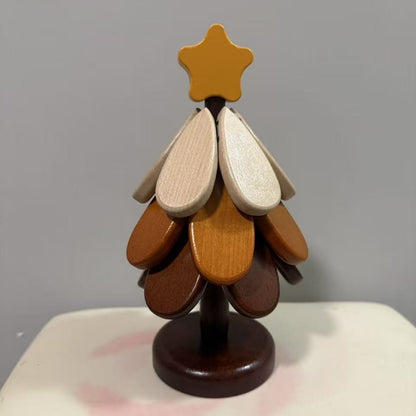 🎄 Weihnachtsbaum-Untersetzer aus Massivholz – faltbar und wärmeisolierend🥘