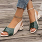 Stilvolle, bequeme Sandalen mit klobigem Absatz für Damen (2 kaufen, kostenloser Versand)