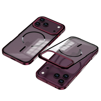 📱 Magnetisches Metall-Bumper-Case – Matte Rückseite mit Schnappverschluss-Design
