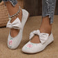 🌺Neue flache Mary-Jane-Schuhe mit bestickter Schleife