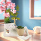 🆕 Kreativer „Lazy Little Person“ Blumentopf aus Harz – Tischdeko & Wohnaccessoire 🌿✨