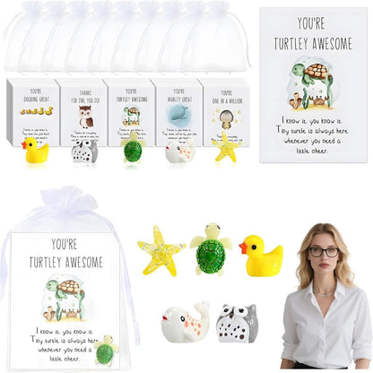 LILITOY™0319|🎁Teşekkür Hediye Oyuncakları - Komik Reçine Hayvanlar och Teşekkür Kartları 