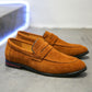 Luxuriöse Herren-Business-Schuhe aus feinem Veloursleder – Elegant & stilvoll im Büro und Alltag