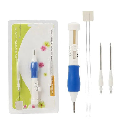 🧶 Punch-Nadel-Stickset – Gestalte deine eigenen Kunstwerke! 🌸✨
