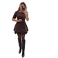 Ein stilvolles Kleid mit einem glitzernden Mesh-Patchwork-Muster.