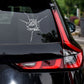 🚗 Aufkleber mit Riss-Optik für Autoscheiben – Verleihen Sie Ihrem Fahrzeug einen lustigen, realistischen Look.