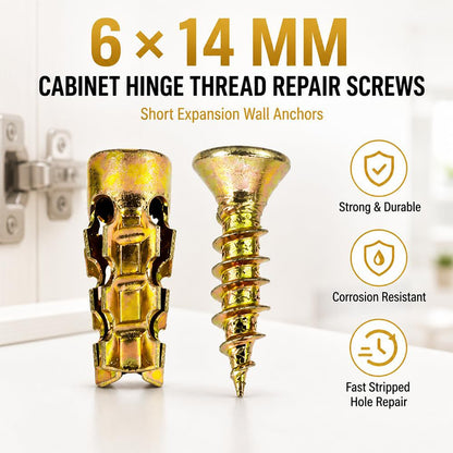 🔧 Kurzes Spreizschrauben-Set zur Reparatur von Möbelscharnieren