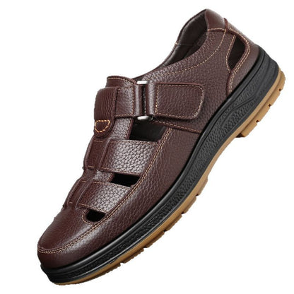 2025 neue Herrenschuhe aus hohlem Business-Leder