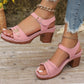 👠✨ Damen Plateau-Sandalen mit Chunky-Absatz – Stylisch & Bequem