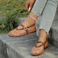 🌟 2026 Neu! Orthopädische Damen Netz-Sandalen – Flach & Atmungsaktiv 👡