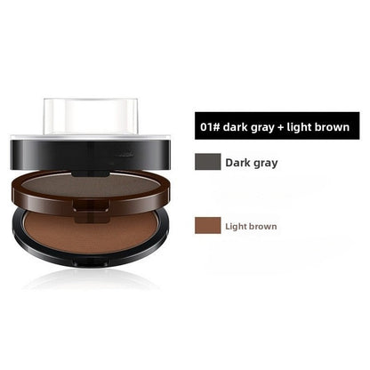 ✨2-in-1 Dual-Tone Augenbrauen-Stempel & -Puder