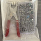 5-Krallen Druckknopf Set mit Handzange