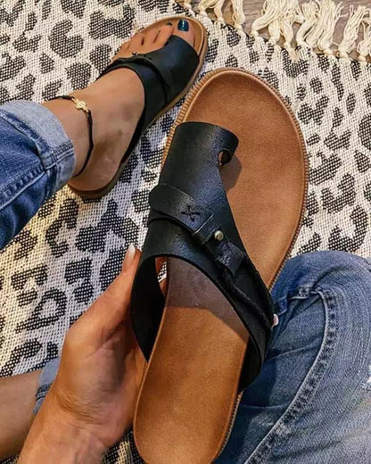 Ortopediska sommarsandaler med mjuk fotbädd