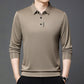 2025 Elegantes Herren-Langarm-Poloshirt