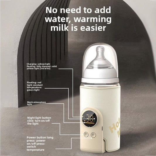 🍼 Intelligenter, kabelloser und wiederaufladbarer Fläschchenwärmer – Warme Milch, jederzeit und überall ❤️
