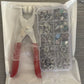 5-Krallen Druckknopf Set mit Handzange
