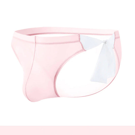 Sexy transparentes Seidenhöschen mit Schleife