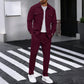 ⏰ Herren-Set aus Button-Down-Jacke und Hose aus Waben-Mesh – Lässige Passform, atmungsaktives Material und stylischer Alltagslook 👕👖