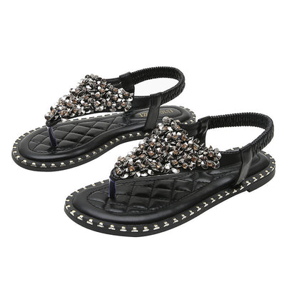 💎 2026 Damen Römer-Sandalen – Orthopädisch & Perlen-Style 👡