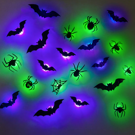 🕷️🦇💡 3D LED Halloween Deko – Gruselige Party-Atmosphäre