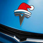 🎅🚗 Auto-Aufkleber: Weihnachtsmannmütze