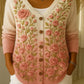 【🔥 Der heutige Super-Tiefpreis】Damen-Cardigan aus Baumwolle mit V-Ausschnitt und Blumenmuster