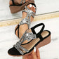 🌸 Orthopädische Sommer-Sandalen – Strass, Bequem & Trendy – 49% Rabatt 🔥