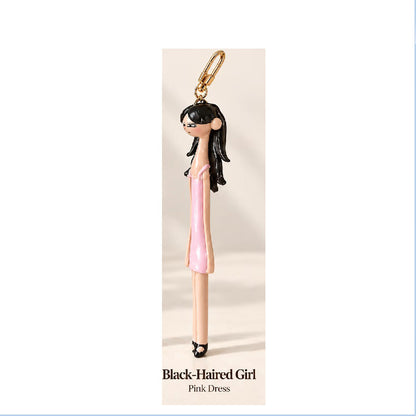 🎀👧Taschenanhänger „Modepuppe“