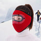 Winter-Windschutz-Gesichtsmaske – Warme Fleece-Maske mit Visier für Radfahren & Outdoor