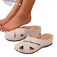 Lässige Sandalen mit runder Zehenpartie und Plateau-Keilabsatz für Damen