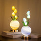 🌷 2026 Neue Tulpen-Nachtlampe – 3 Lichtfarben & USB ✨