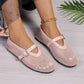 🌟 2026 Neu! Orthopädische Damen Netz-Sandalen – Flach & Atmungsaktiv 👡