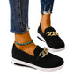 Dam vävda, andningsbara, casual kilklackade sneakers