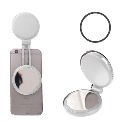✨ Klappbarer Schminkspiegel mit LED-Licht & magnetischem Selfie-Licht